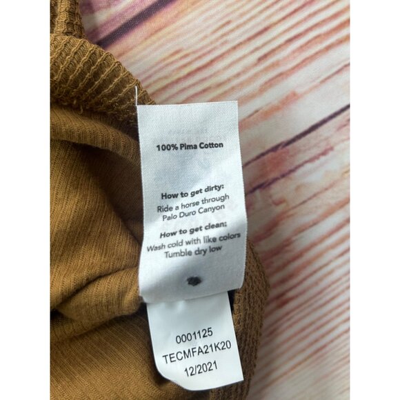 Tecovas Mens Waffle Pima Cotton Long Sleeve Henley Shirt XXL NWT - Picture 5 of 6